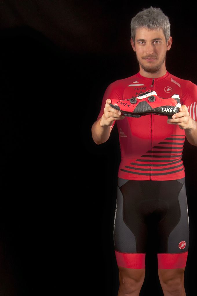L'équipe Giant Dijon Track Team roulent avec des Chaussures Lake 